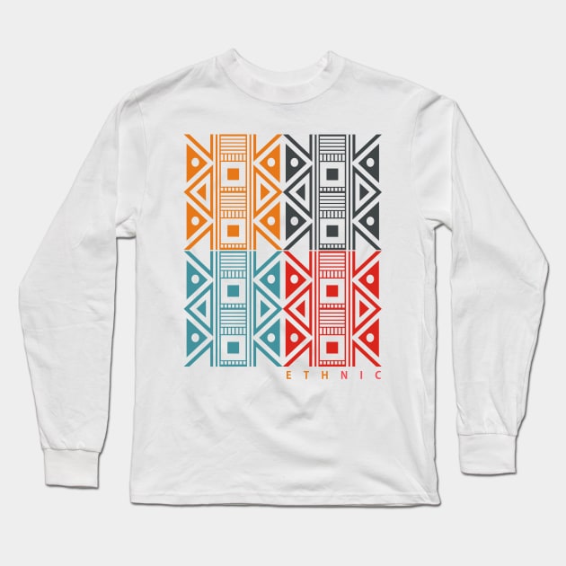 ETHNIC Long Sleeve T-Shirt by RAFAZS